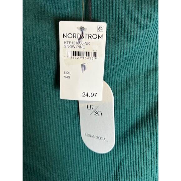 Urban Social Off The Shoulder Long Sleeve Top Snow Pine Size Large Boho - Picture 6 of 7